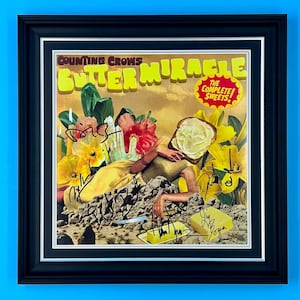 Counting Crows Signed Photo In Luxury Handmade Wooden Frame & Certificate Of Authenticity Butter Miracle Poster Memorabilia Autograph Auto
