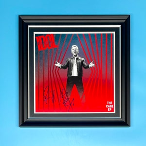 Billy Idol Signed Photo In Luxury Handmade Wooden Frame & AFTAL Member COA Music Autograph Memorabilia Poster The Cage EP