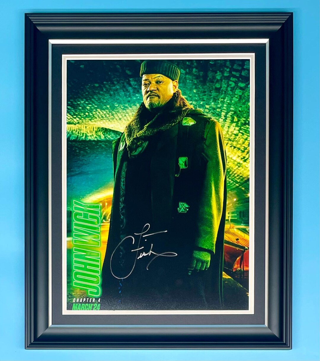 セール中…ローレンス・フィッシュバーン直筆サイン入り2Lサイズ写真… ローレンスフィッシュバーン直筆サイン入り2Lサイズ写真…