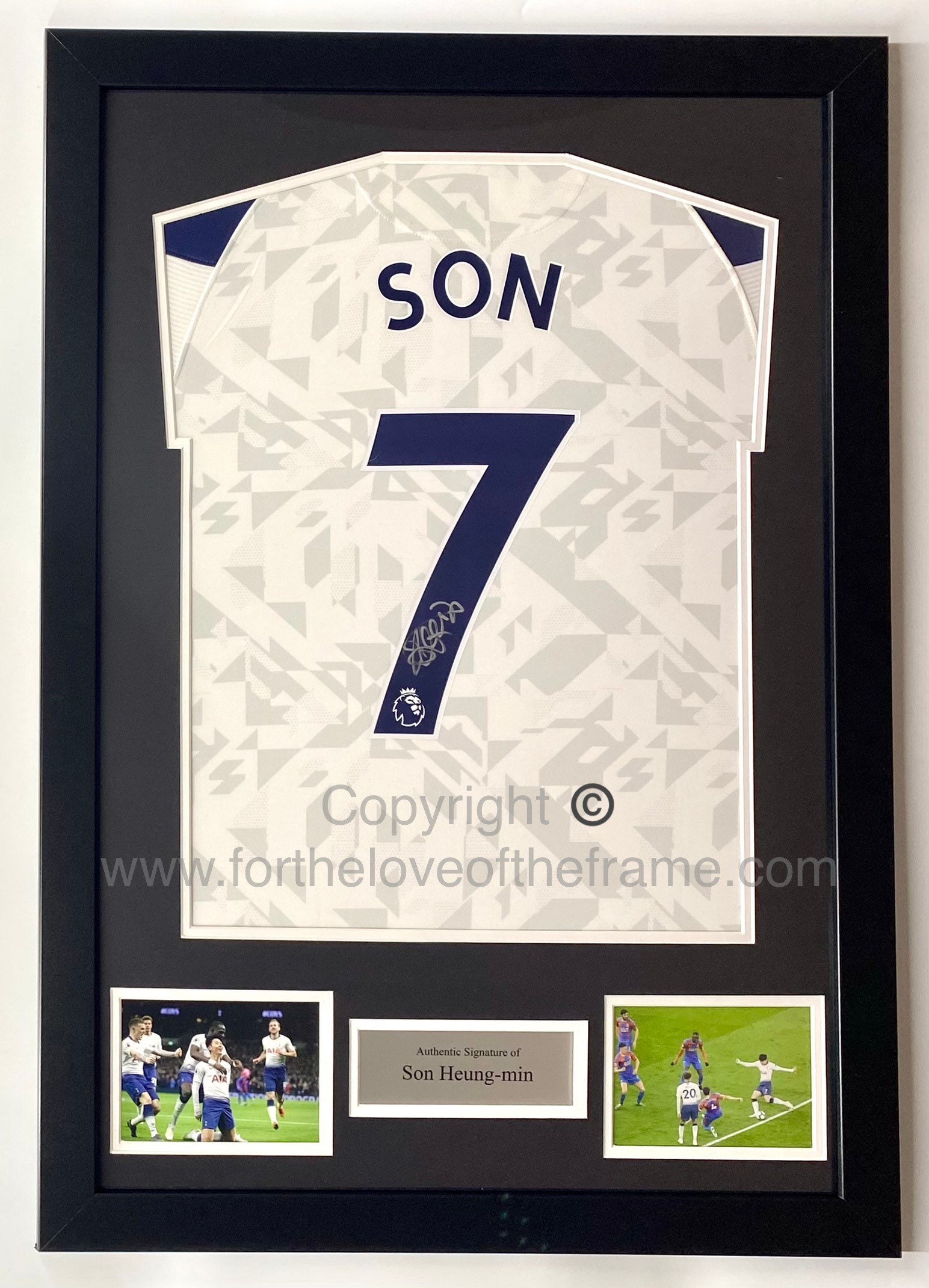 Hueng Min Son - Tottenham Hotspur - hand-signed replica shirt