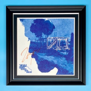 Von Zayn Malik signiertes Foto in luxuriösem, handgefertigtem Holzrahmen und AFTAL-Mitglieds-COA-Autogramm, Musik-Memorabilien-Poster, Zimmer unter der Treppe