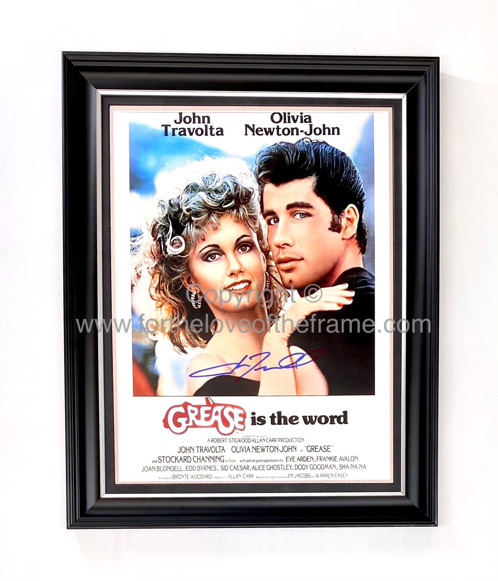 新素材新作 ジョン・トラボルタの直筆サイン入り映画記念品 グリース映画 アイドル