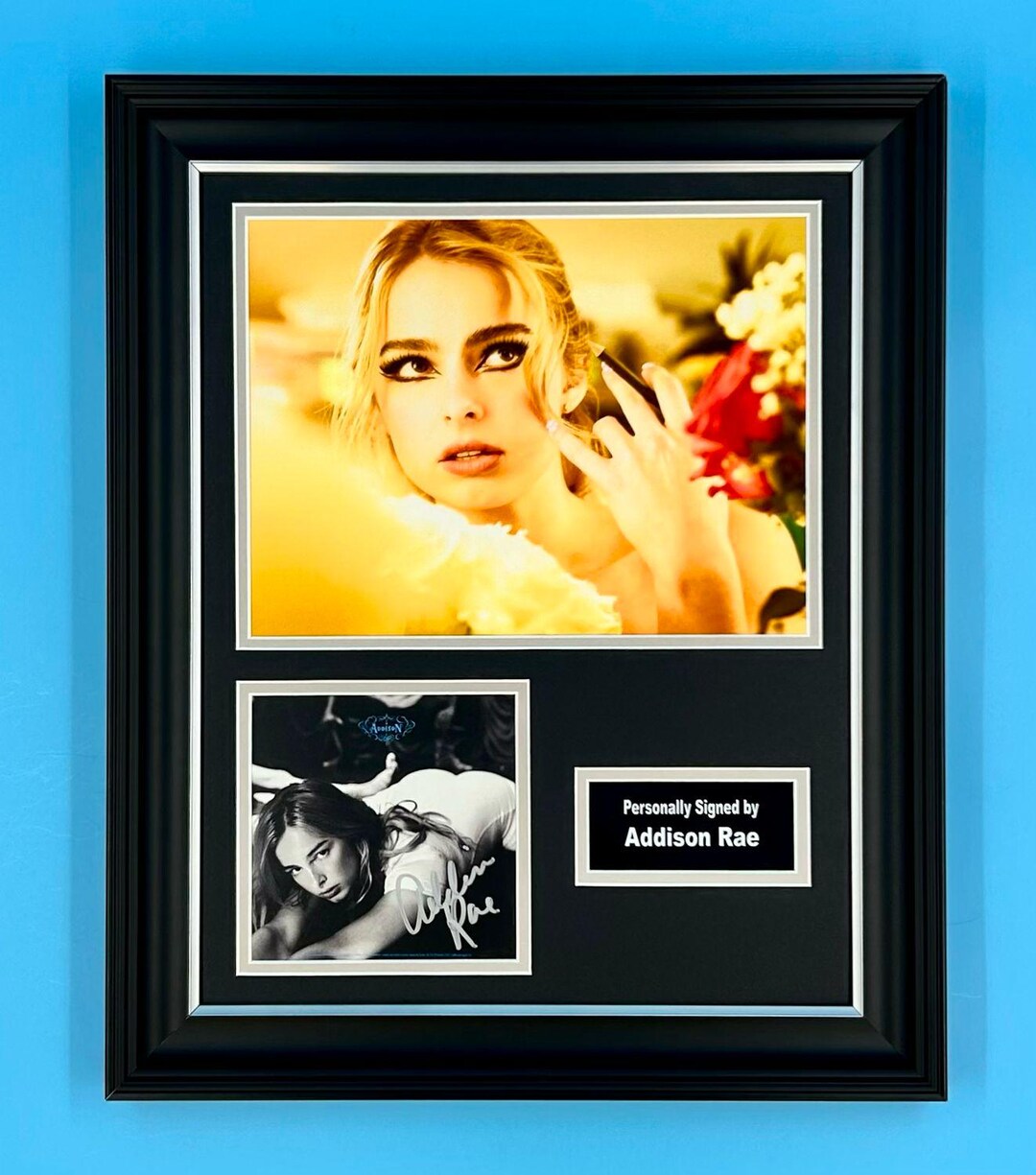 Addison Rae Signed Photo in Luxury Handmade Wooden Frame & Certificate ...