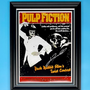 John Travolta Signed Photo In Luxury Handmade Frame With Photo Proof & COA Autograph Movie Film Memorabilia Pulp Fiction Poster Vincent Vega