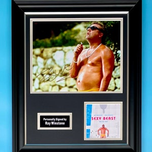 Ray Winstone Signed Photo In Luxury Handmade Wooden Frame & AFTAL Member COA Autograph Movie Film TV Memorabilia Sexy Beast Poster