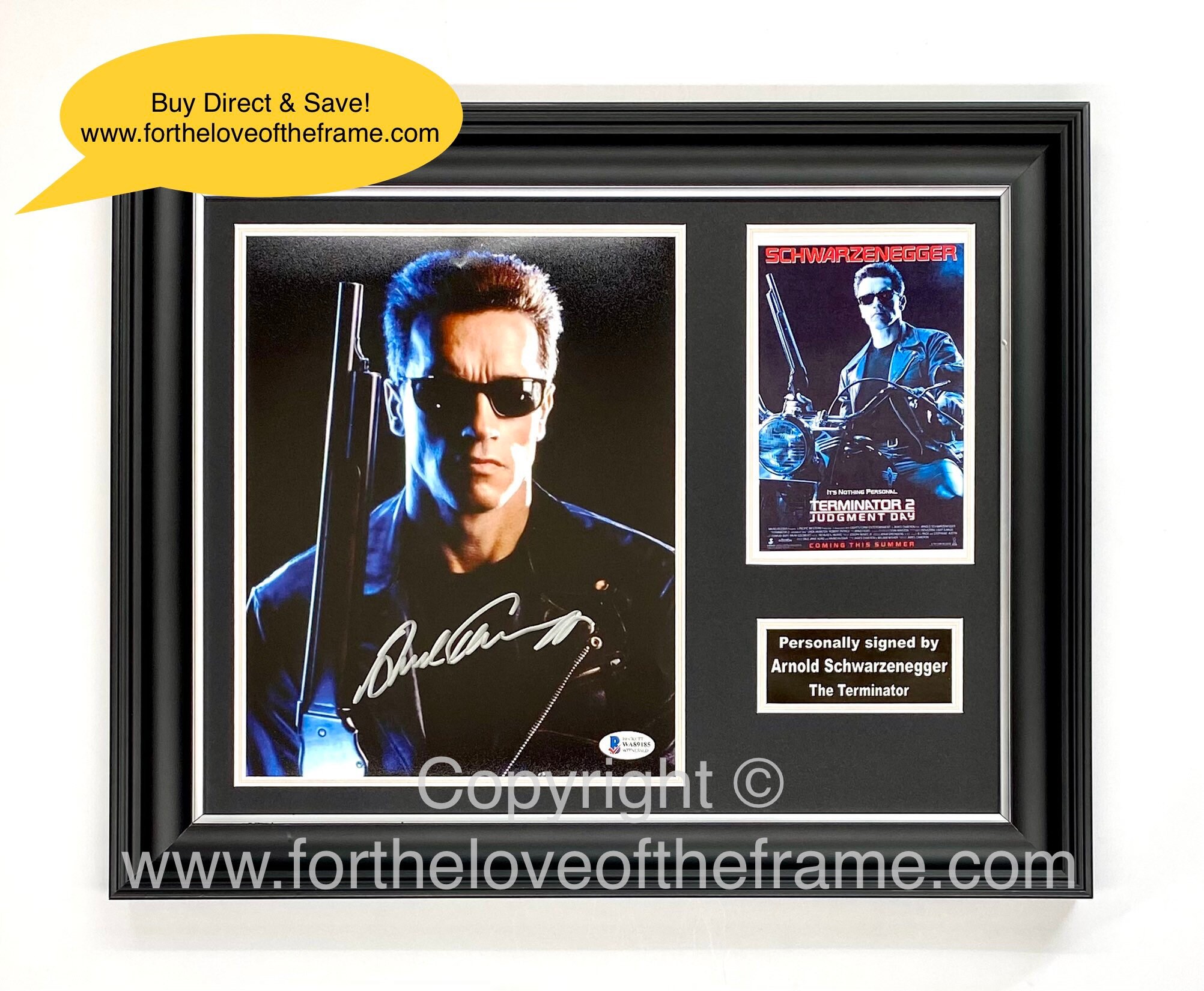 Arnold Schwarzenegger Signed Autograph Movie Memorabilia the Terminator