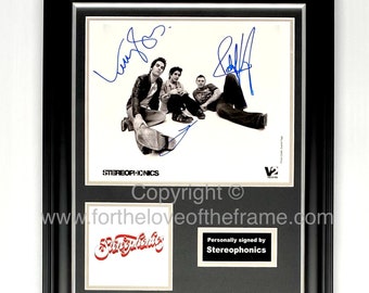 Stereophonics Autograph Signed Photo Print 