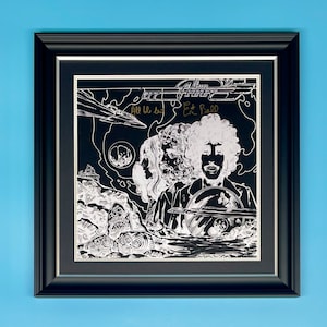 Eric Bell Signed Photo In Luxury Handmade Wooden Frame With COA Autograph Music Memorabilia Thin Lizzy Poster