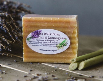 Handmade Lavender Goat Milk Soap: Organic, Unrefined, Sensitive Skin