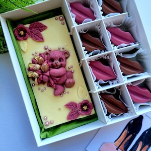 Personalized Sweet Gift Chocolate Decorated Sweets Gift Chocolate Bar Chocolate Birthday Gift Box with Sweets for Birthday Treat