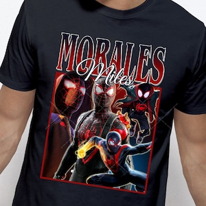 Miles Morales Spider-man Shirt, Spider-Man Across the Spider-Verse Homage Tshirt, Miles Morales Fan Tees, Spiderman Merch Gift
