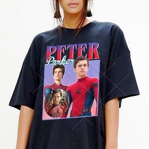 Spider-man Vintage Shirt, Tom Holland Homage Tshirt, Tobey Maguire Fan Tees, Andrew Garfield Retro 90s Sweater, Spiderman Merch Gift