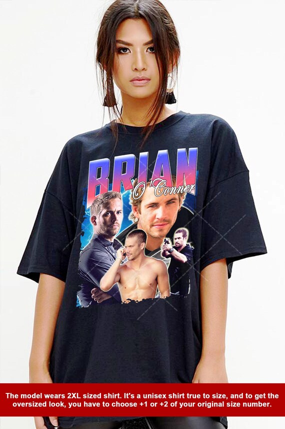 Vintage Graphic Brian O'conner Shirt, Fast Furioous Movie