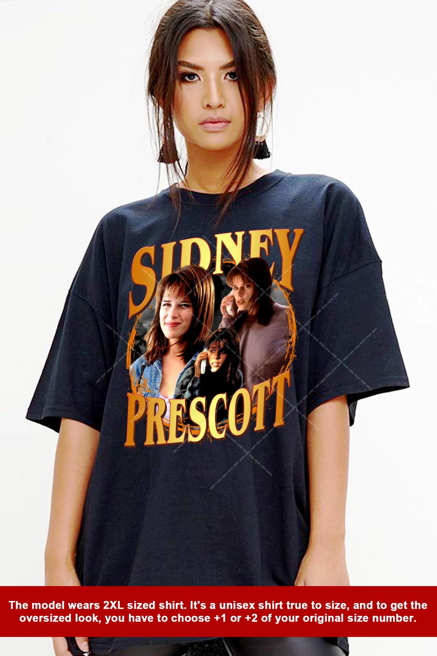Vintage Graphic SIDNEY PRESCOTT, SCREAM, Neve Campbell, Scary