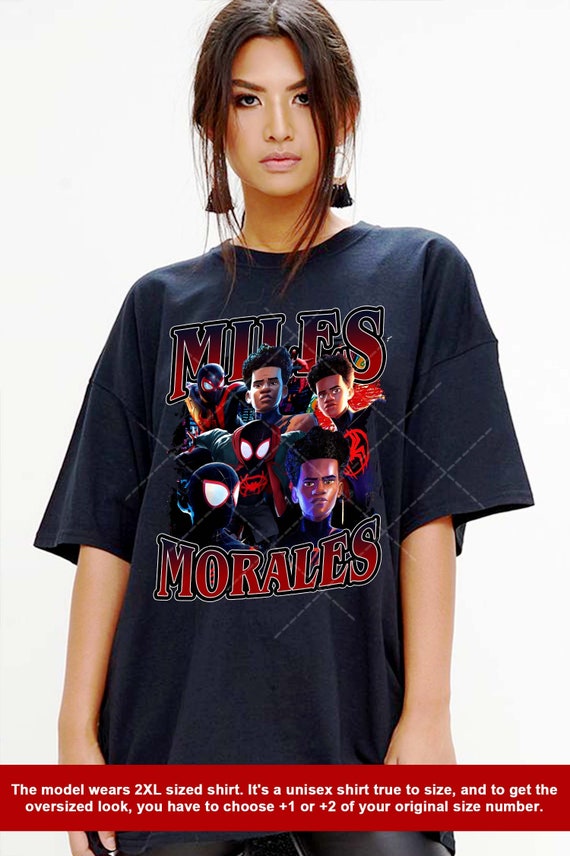 Limited Miles Morales Spiderman Across the Spider-verse Vintage T