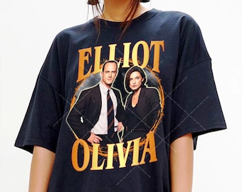 Vintage Graphic Elliot Stabler and Olivia Benson shirt, Law & Order Shirt, Movie Shirt