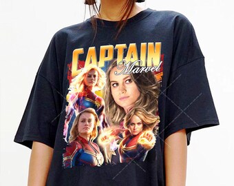 Gráfico vintage Captain Marvel, camisa de Captain Marvel, camiseta Carol Danvers, camisa Brie Larson, camisa de Marvel, Vengadores