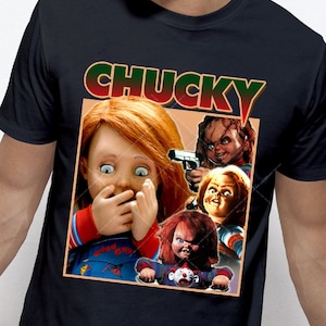 CHUCKY Vintage Shirt, CHUCKY Homage Tshirt, CHUCKY Fan Tees, Chucky Retro 90s Sweater, Chucky Merch Gift, Horror Movie