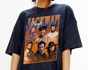 Vintage Hugh Jackman Wolverine T-Shirt: Fun Art Design