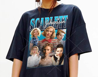 Scarlett Johansson Tee: Vintage Art Fan Shirt