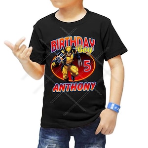Personalized Wolverine Birthday Shirt, Wolverine Birthday T-shirt, Personalized Shirt, Custom Shirt, Birthday