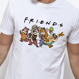 Funny Parody Disney Chip N Dale Goofy Group Rescue FRIENDS shirt