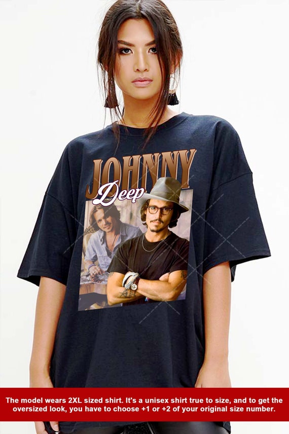 Vintage Graphic JOHNNY DEPP Shirt, Johnny Depp Homage Tshirt
