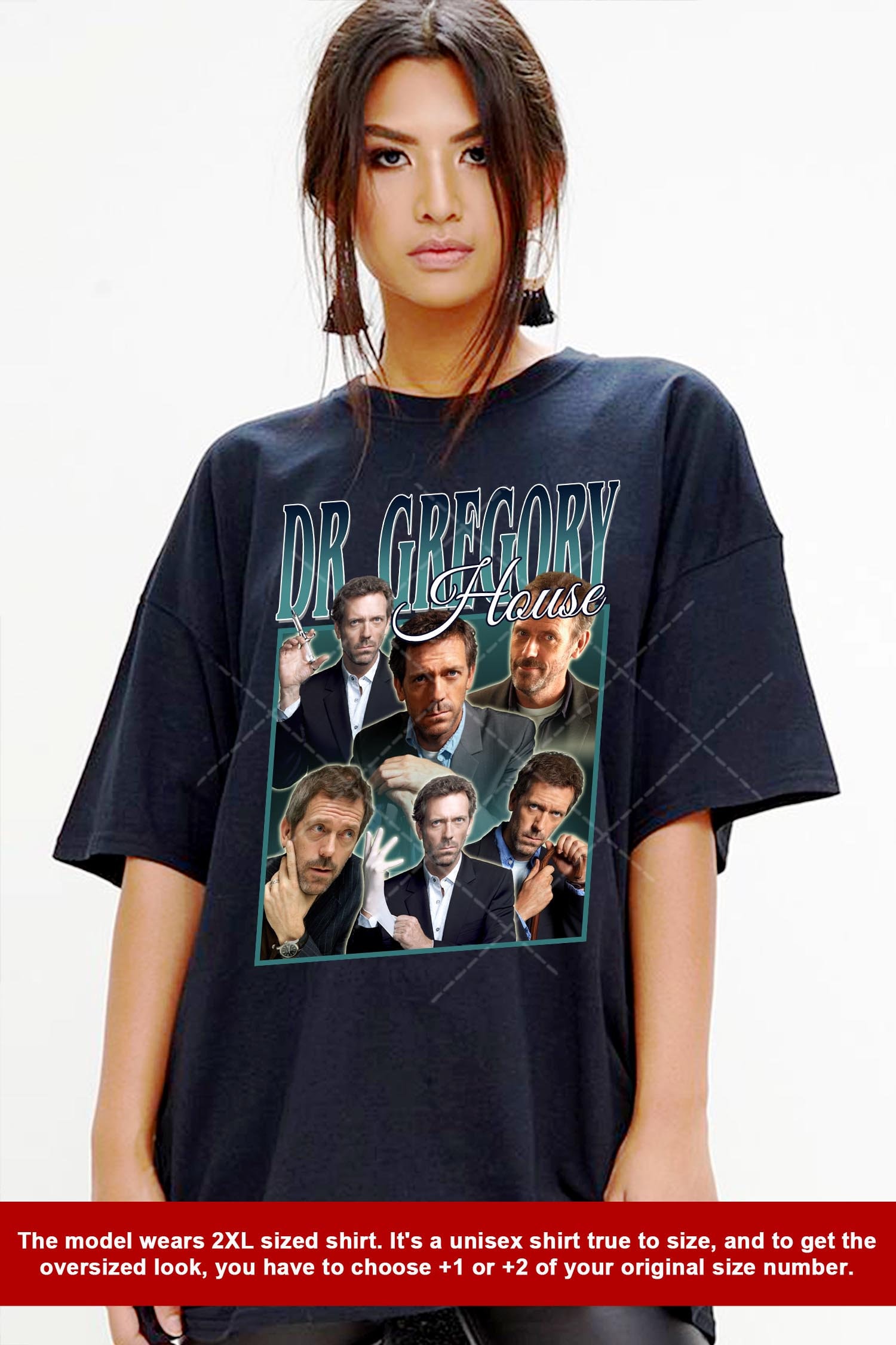 Vintage Wash Dr. Gregory House Vintage T-shirt, Gift for Women and