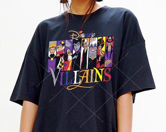 Funny Disney Villains Princess, The Evil Queen, Maleficent, Ursula, Gaston shirt