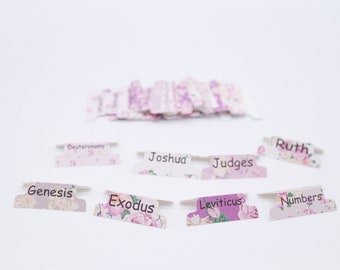 Bible book tabs, Christian bible book tabs, Christian gift, bible accessories, gift for her