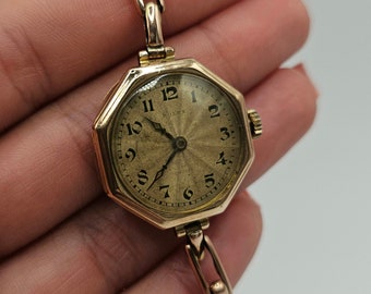 Orologio Rolex antico da donna, Rolex Precision 1923 in oro carati,  punzoni Glasgow