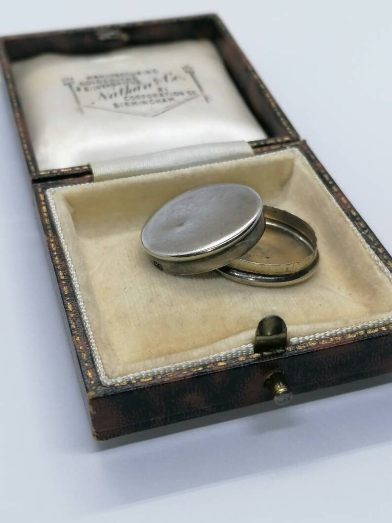 1911 Sterling Silver Box Victorian Pill Box Victorian Sterling Silver Birmingham Hallmark Antique Miniature Miniature Box