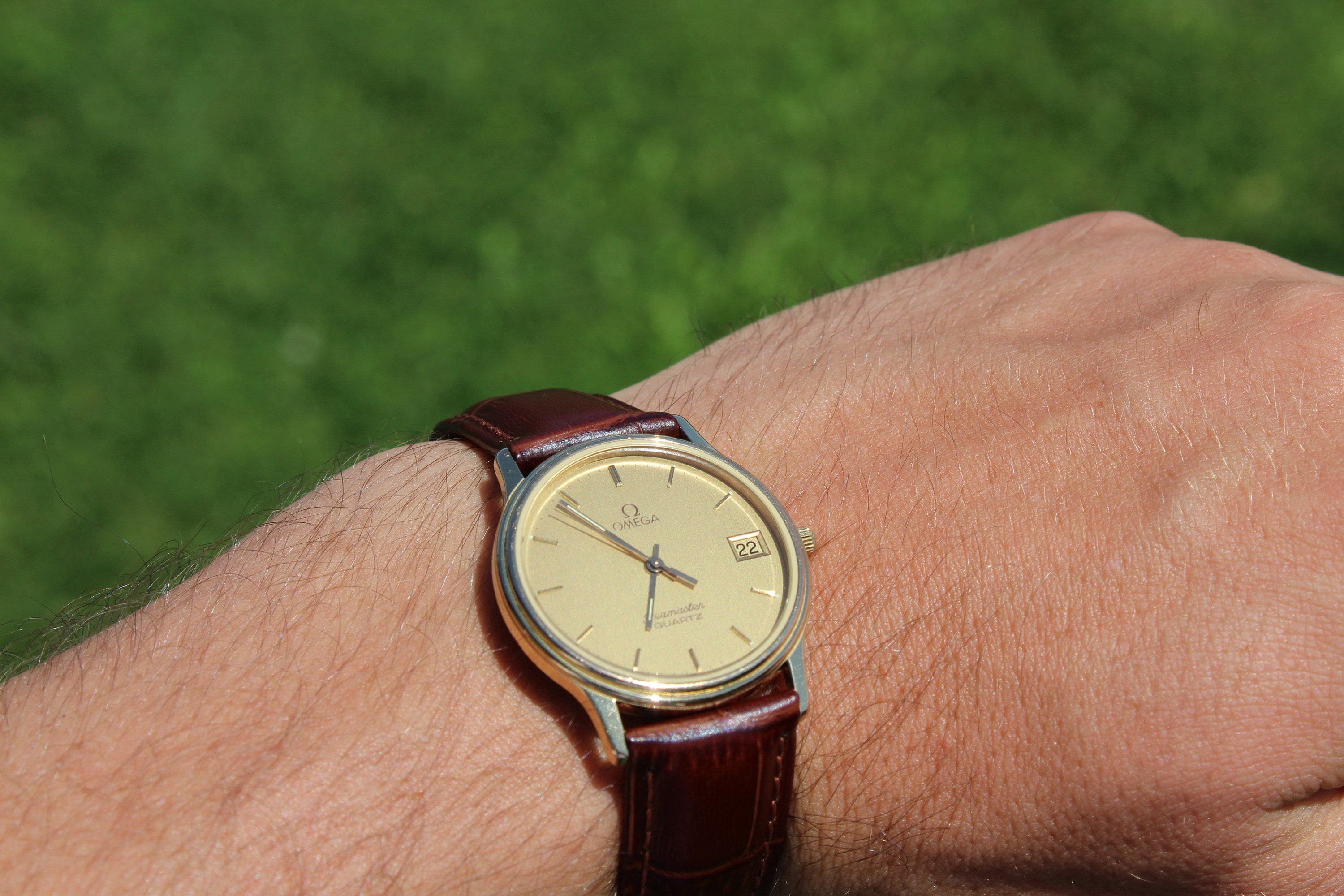 Omega Seamaster Watch, Gold Plated Vintage Omega, Vintage Watch