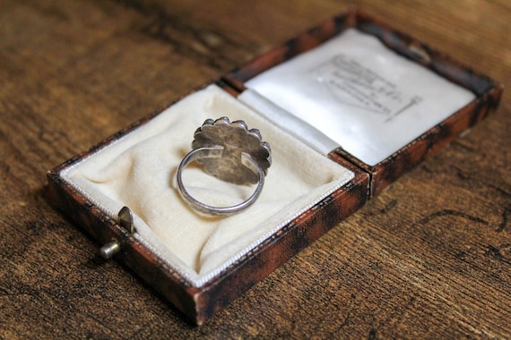 Vintage Silver Larimar Ring, Solid Silver Navajo … - image 3