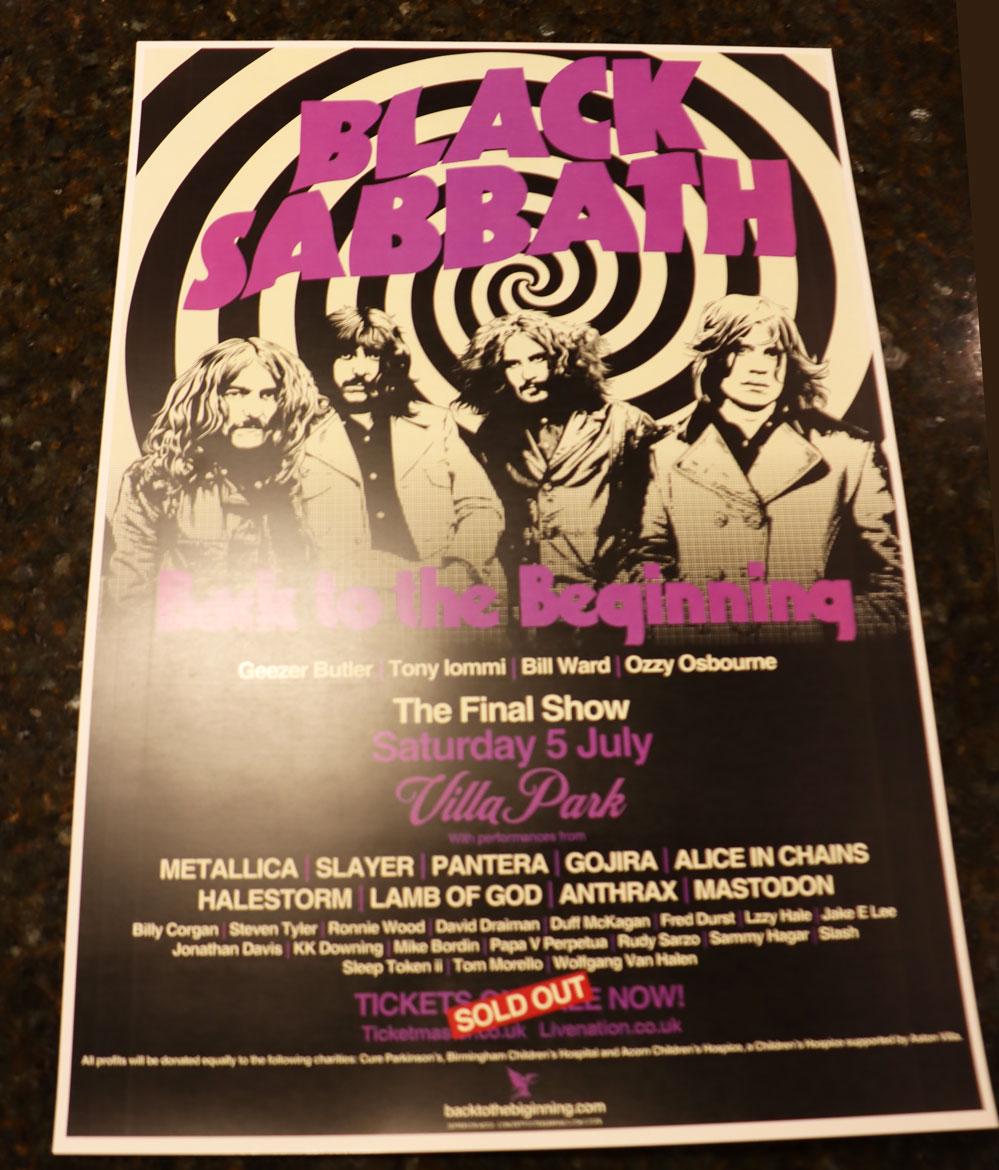 Authentic, Black Sabbath, Ozzy Osbourne 2025 Final Show Poster
