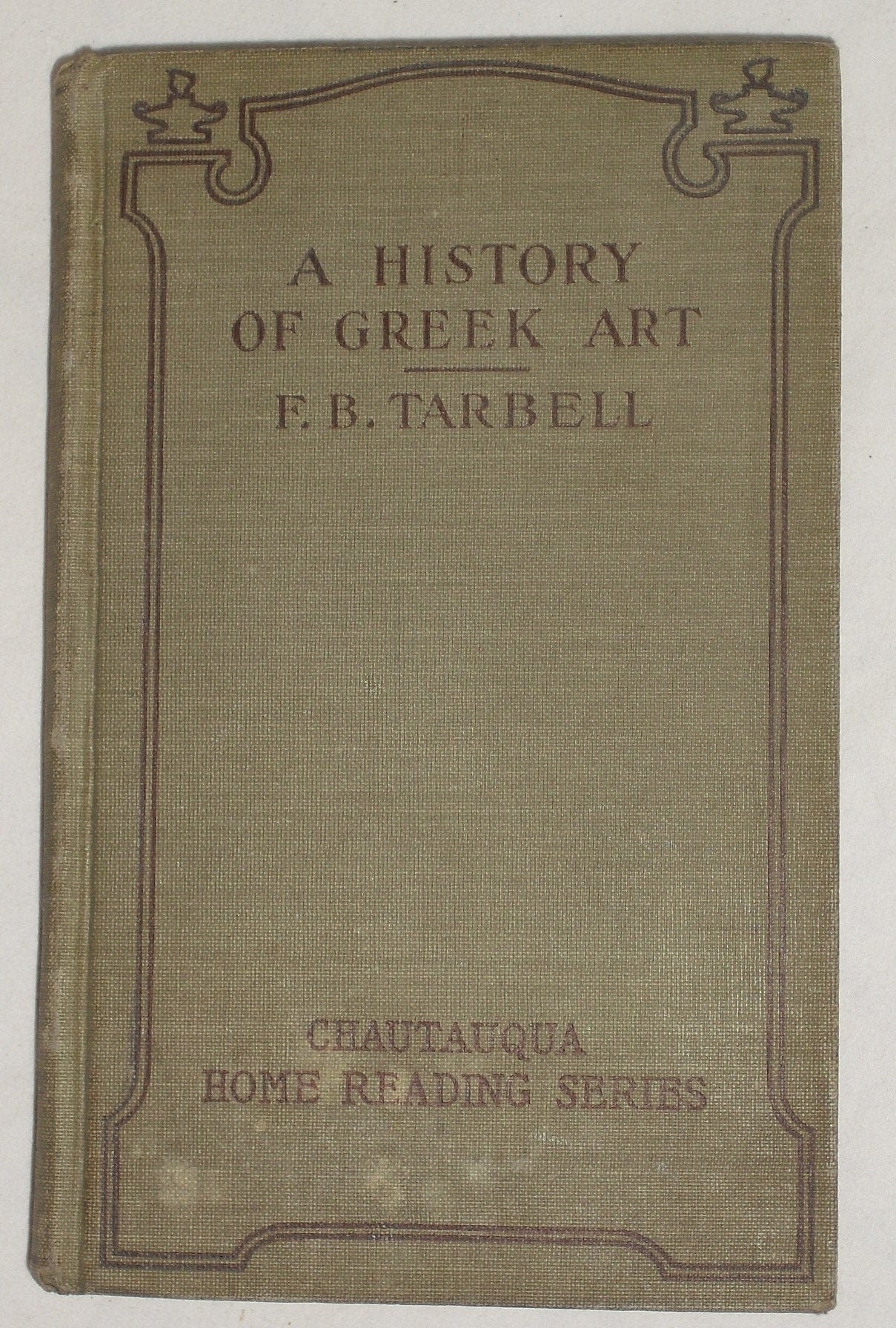 A History Of Greek Art By F B Tarbell 1905 Hardcover Book Etsy