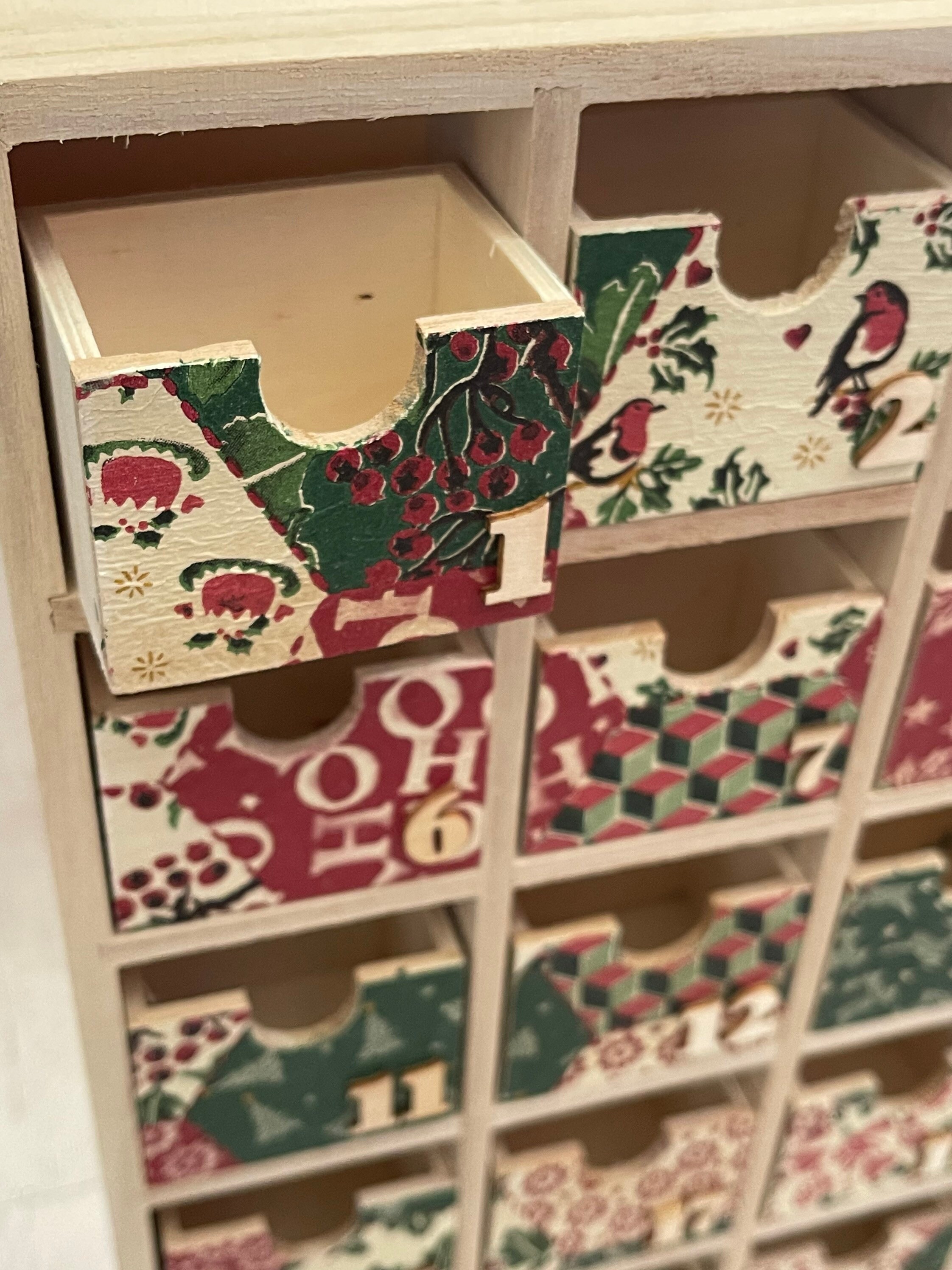 Emma Bridgewater Themed Advent Calendar Wooden Draws Etsy UK