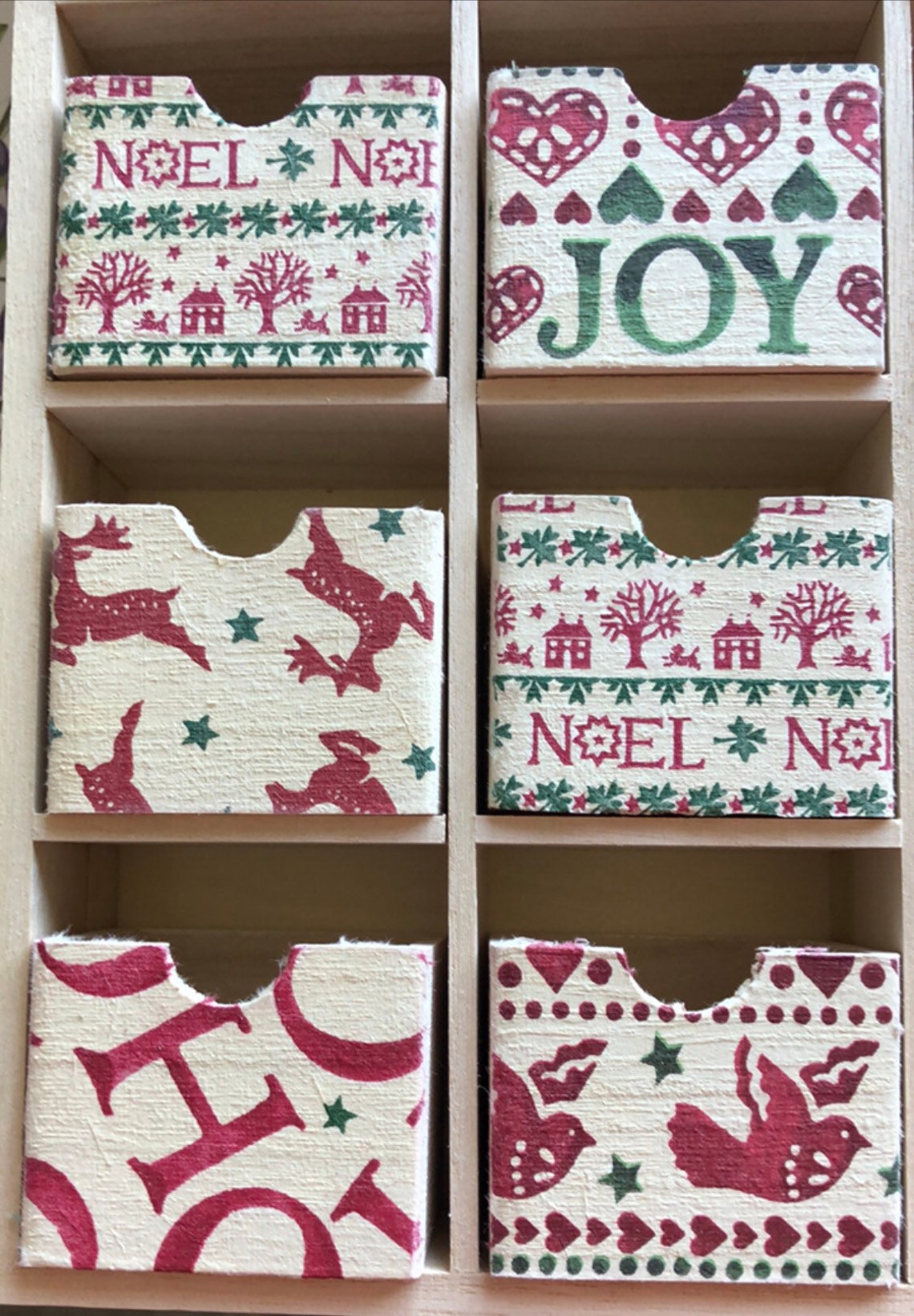 Emma Bridgewater themed advent calendar wooden advent Etsy