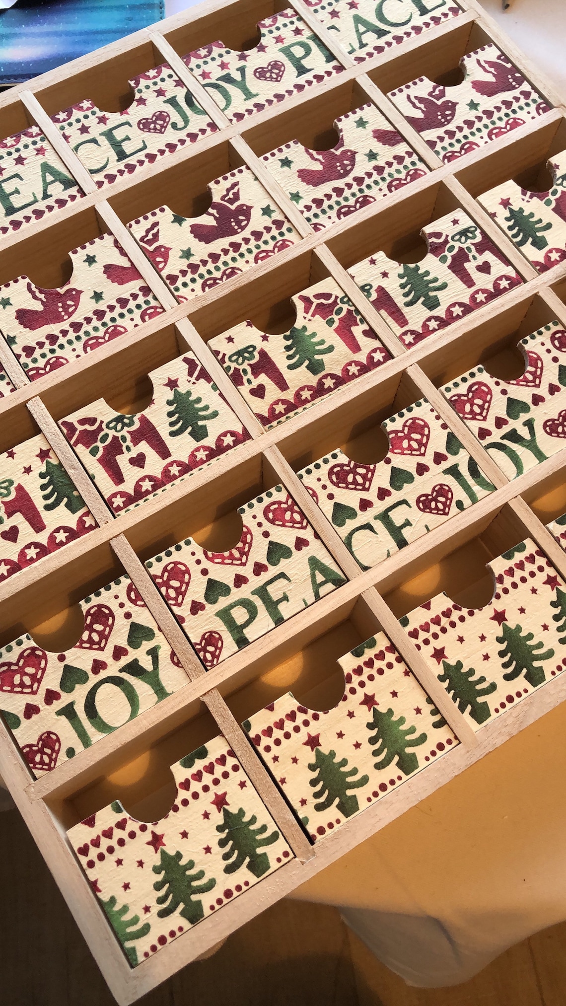 Emma Bridgewater themed advent calendar wooden advent Etsy