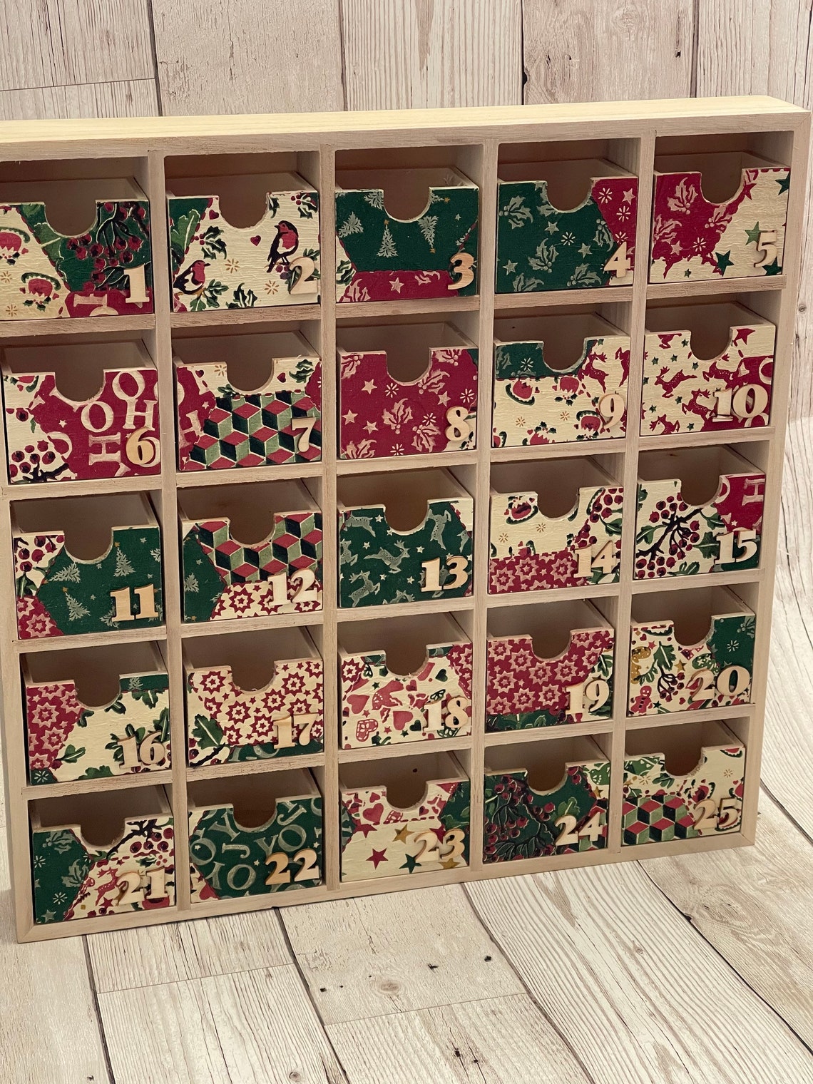 Emma Bridgewater Themed Advent Calendar Wooden Draws Etsy UK
