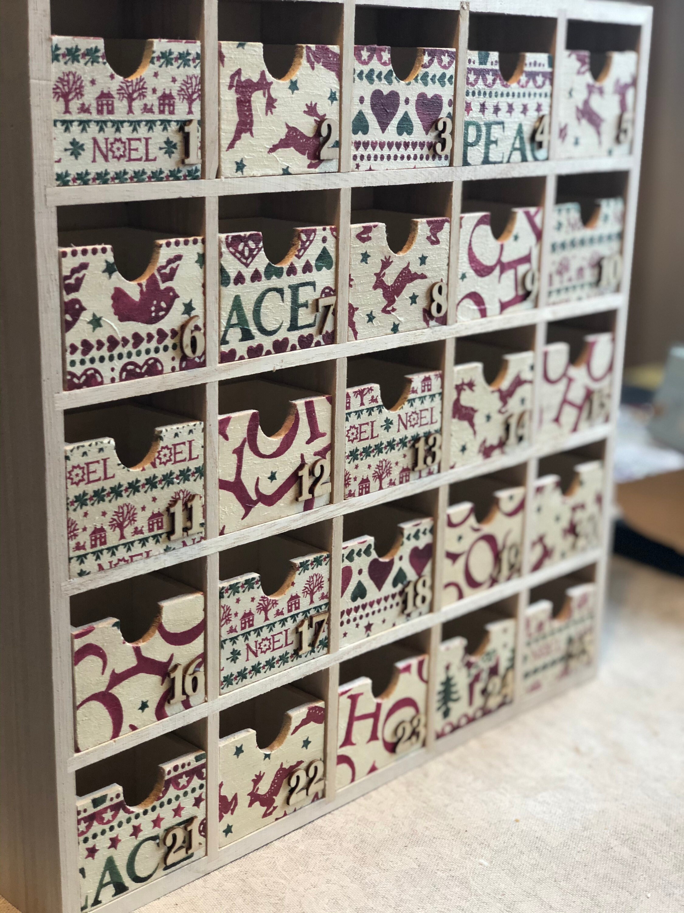 Emma Bridgewater Themed Advent Calendar Wooden Advent Etsy UK