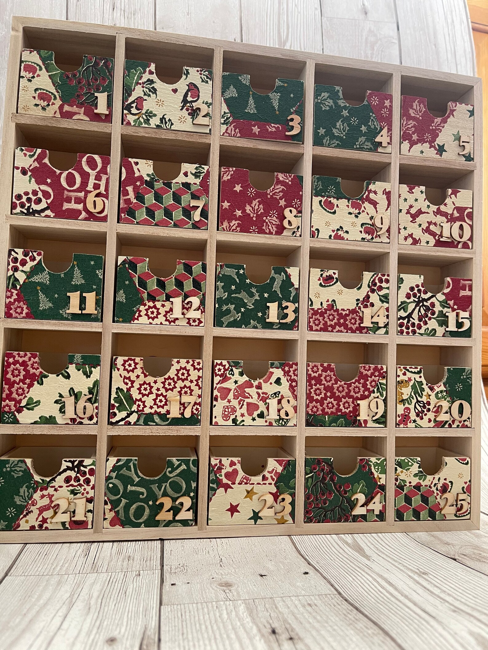 Emma Bridgewater Themed Advent Calendar Wooden Draws Etsy UK