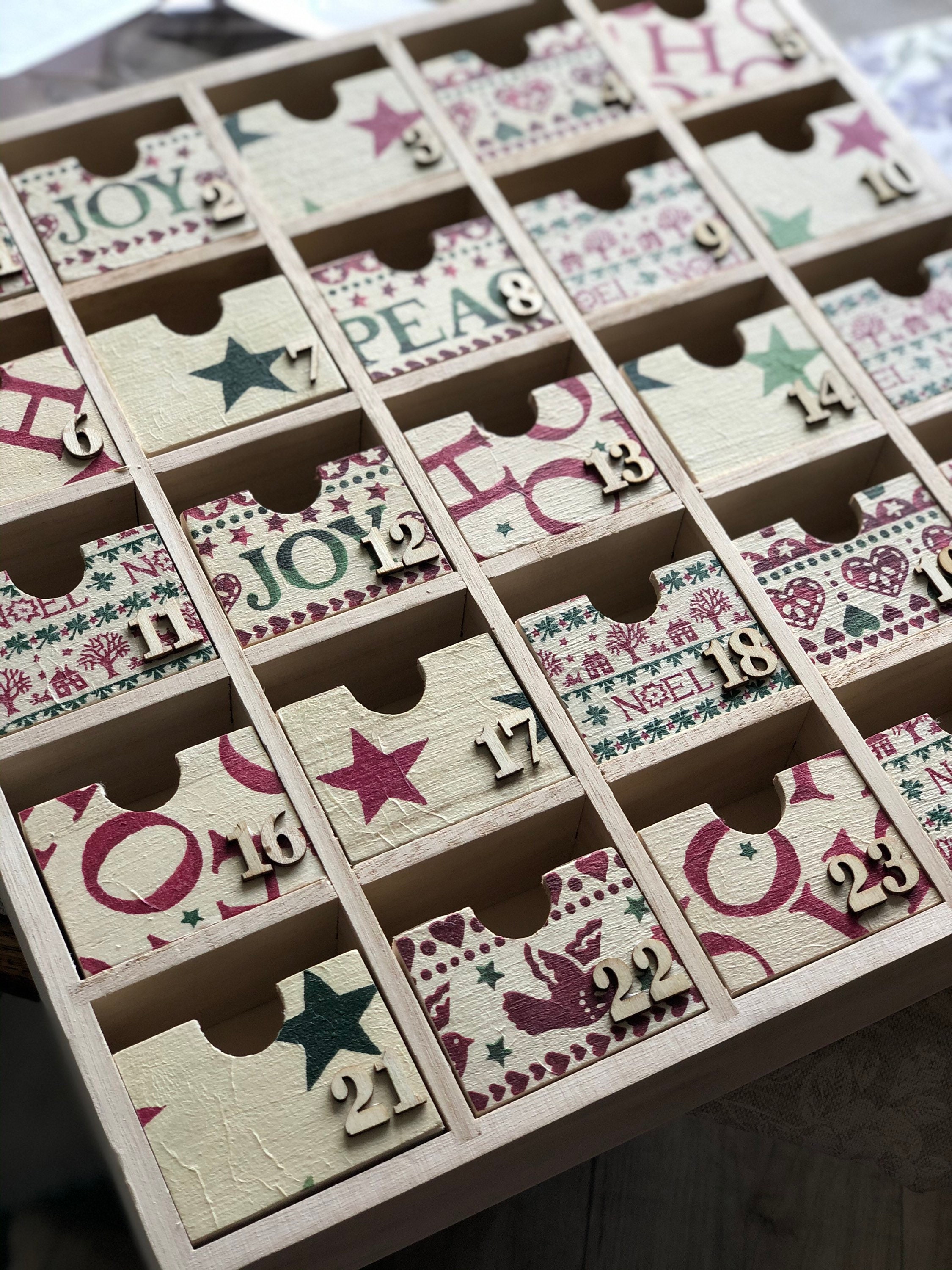 Emma Bridgewater Themed Advent Calendar Wooden Advent Etsy UK