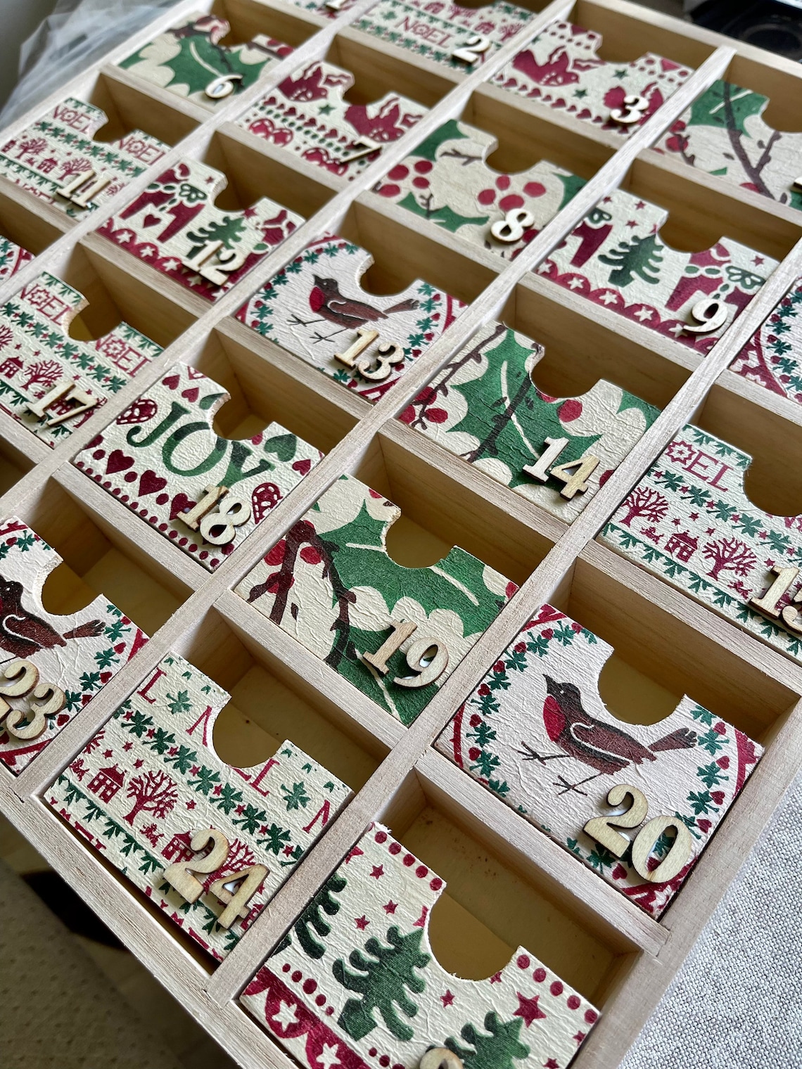 Emma Bridgewater themed advent calendar wooden advent Etsy