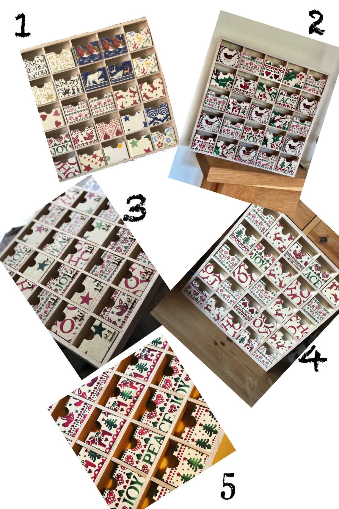 Emma Bridgewater Themed Advent Calendar Wooden Advent Etsy UK