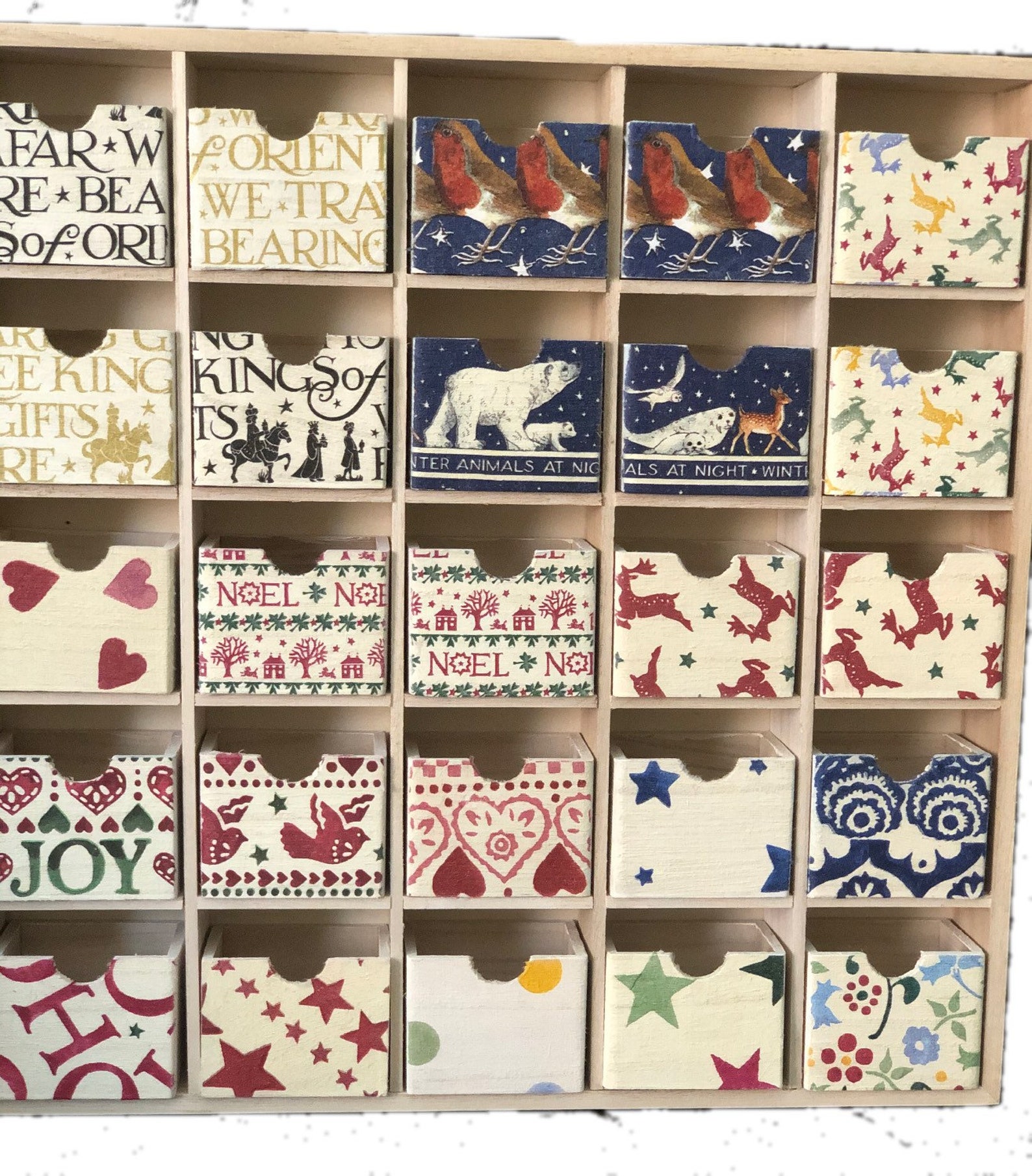 Emma Bridgewater Themed Advent Calendar Wooden Advent Etsy UK