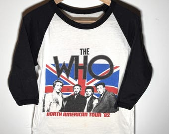 オリジナル THE WHO 1982 ツアー ヴィンテージ T シャツ - Etsy 日本