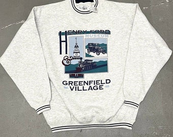 Vintage 1990’s Gear for Sports Henry Ford Museum Big Cotton Crewneck Sweater Med