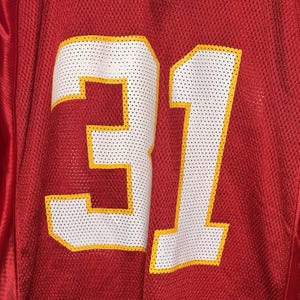Koszulka Reebok Priest Holmes Kansas City Chiefs Vintage, rozmiar L, czerwona, NFL Y2K zdjęcie 10