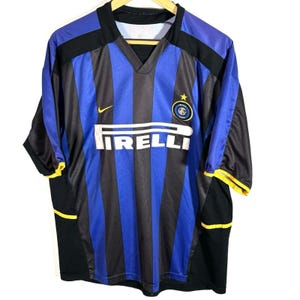 Vintage 2002-2003 Inter Milan Serie A Football Shirt Size Large Nike